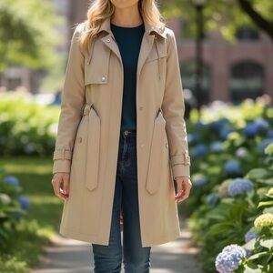 London Fog Women's Tan Trench Coat